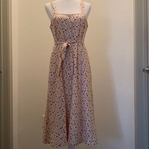 Madewell Square neck tank midi dress